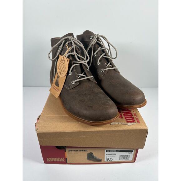 NEW Kodiak Womens Fossil Leather 5 in Low Rider Original Ankle Boots US Size 9.5 - Picture 4 of 13